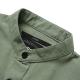 Insurgent Club - Mandarin Collar Shirt Sage Green