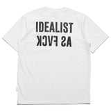 Insurgent Club - Tshirt Kaos Idealist As Fvck White Wording