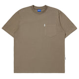 MAPPLE BROWN POCKET BOXY FIT TSHIRT