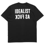 Insurgent Club - Tshirt Kaos Idealist As Fvck Black Wording