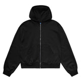 Insurgent Club - Basic Boxy Black Zipper Hoodie