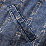 BLUE CLIPSE JACQUARD WORK JACKET