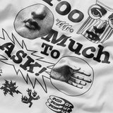 インサージェントクラブ - Tシャツ カオス トゥー マッチ ホワイト グラフィック