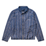 BLUE CLIPSE JACQUARD WORK JACKET