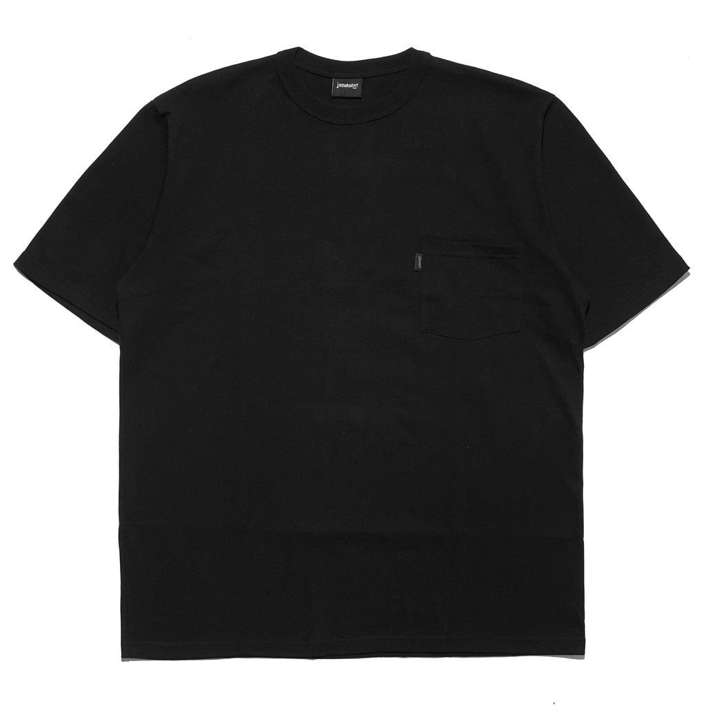 Black Pocket Boxy Fit T-shirt