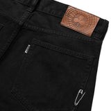 BLACK CICADA BARREL PANTS