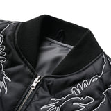 BLACK SCORPIO REVERSIBLE BOMBER JACKET