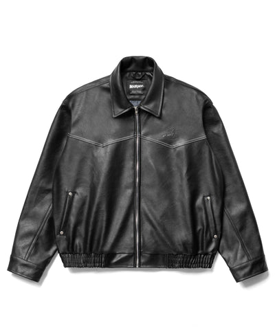 Insurgent Club - Leather Western Jacket Black