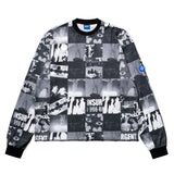 BLACK ARCHIVE PATCH WAFFLE CREWNECK