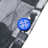BLACK ARCHIVE PATCH WAFFLE CREWNECK