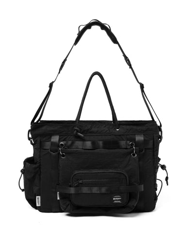 BLACK CONNECTED SLING BAG