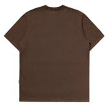 ブラウンのボックスフィットTシャツ