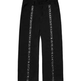 BLACK SIBER STRIPE PANTS