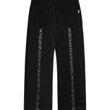 BLACK SIBER STRIPE PANTS
