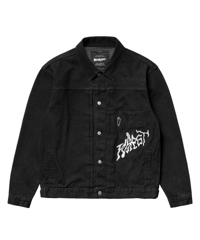 BLACK CICADA DENIM JACKET