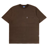 ブラウンポケットボクシーフィットTシャツ
