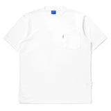 WHITE POCKET BOXY FIT TSHIRT