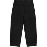 BLACK PLEATED WIDE PANTS