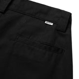 BLACK PLEATED WIDE PANTS