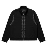 BLACK SIBER STRIPE WORK JACKET