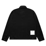 BLACK SIBER STRIPE WORK JACKET