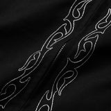 BLACK SIBER STRIPE WORK JACKET
