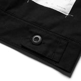 BLACK SIBER STRIPE WORK JACKET