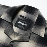 Insurgent Club - Open Collar Shirt Black White