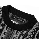 Insurgent Club - Embroidery Pattern Knitwear MIsty