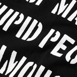 インサージェントクラブ - Tシャツ カオス ピープル 有名な黒の文言