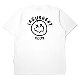 Insurgent Club - Tシャツ Kaos スマイリー ホワイト グラフィック