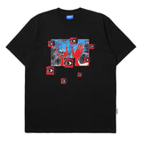 インサージェントクラブ - Tシャツ「カオス・シーイング・ブラック」グラフィック