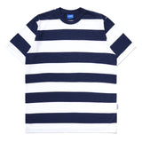 インサージェントクラブ - Tシャツ カオス ネイビー ホワイト ストライプ