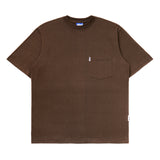 ブラウンポケットボクシーフィットTシャツ