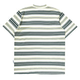 インサージェントクラブ - Tシャツ カオス グリーン ストライプ クリーム