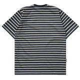 インサージェントクラブ - Tシャツ カオス ストライプ ディープフォレストグリーン