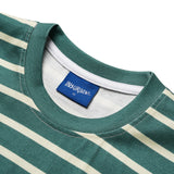 インサージェントクラブ - Tシャツ カオス ストライプ マラードグリーン