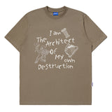 インサージェントクラブ - Tシャツ カオス アーキテクト マップル ブラウン