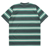インサージェントクラブ - Tシャツ カオス ストライプ パイングローブ グリーン