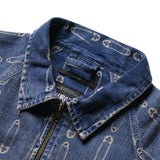 BLUE CLIPSE JACQUARD WORK JACKET