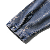 BLUE CLIPSE JACQUARD WORK JACKET